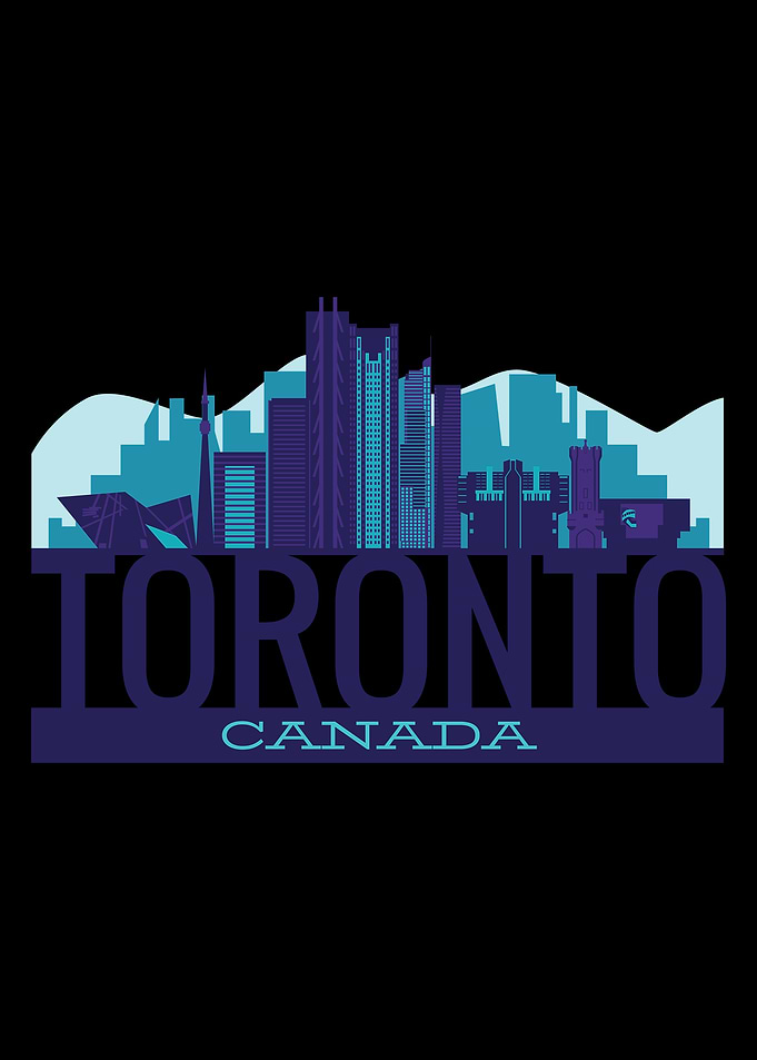 Toronto canada in Blue