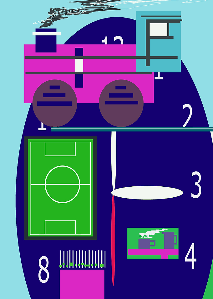 Train with Clock