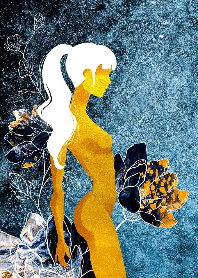 Girl in flowers 2