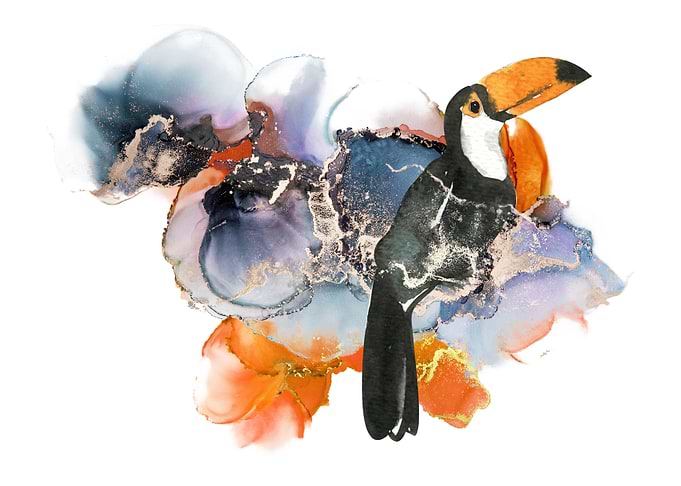Watercolor Toucan