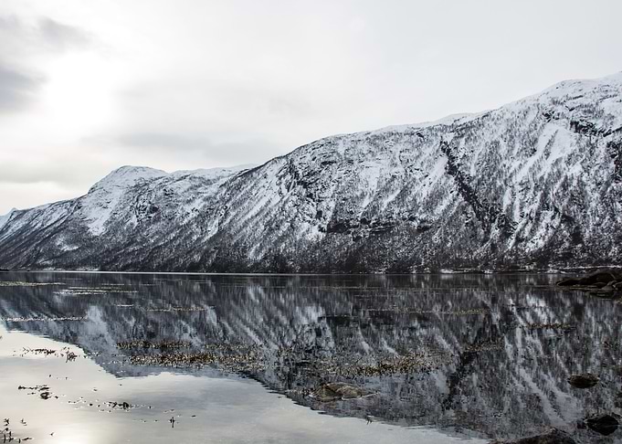 Frozen Mountain in Norway
