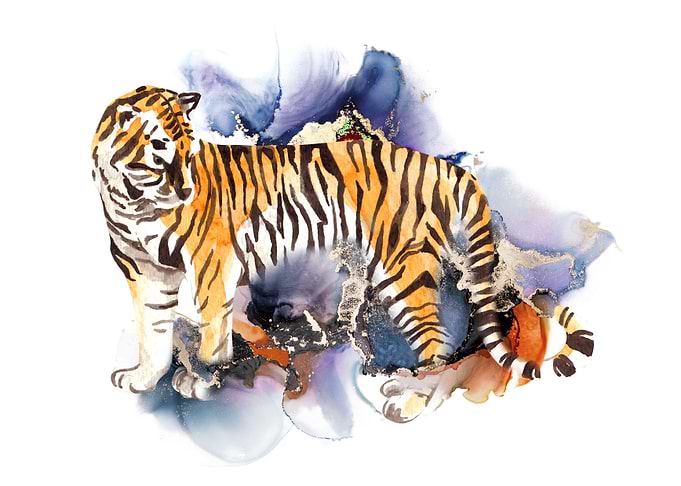 Watercolor Tiger