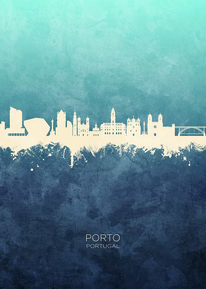 Porto Portugal Skyline