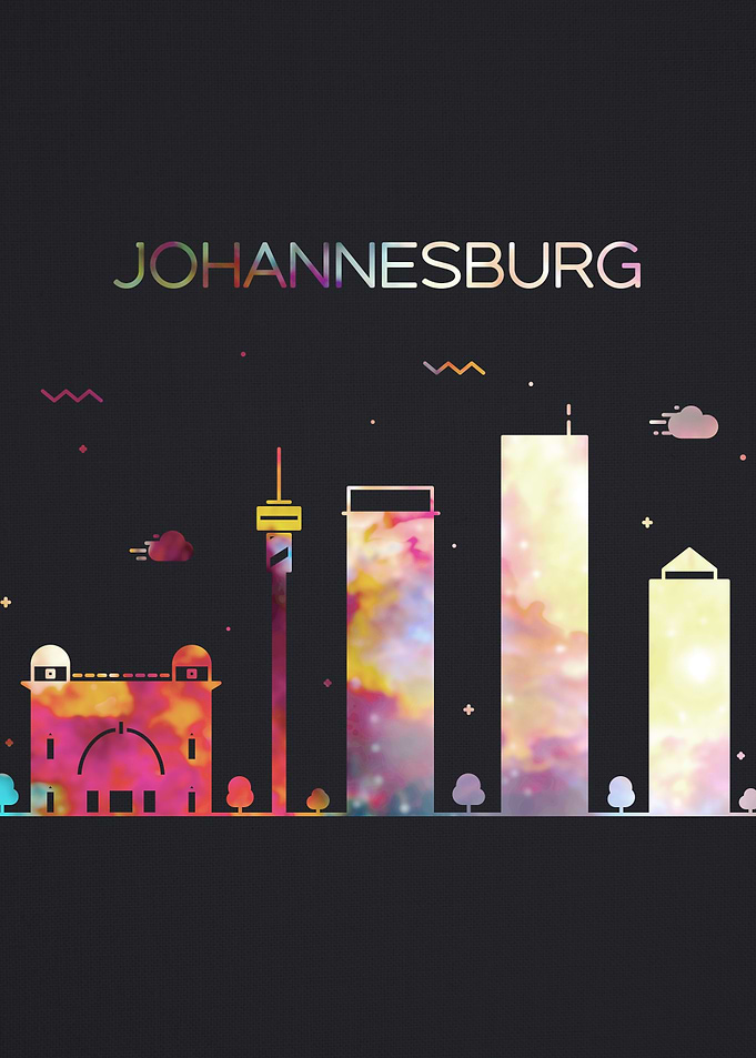 Johannesburg Skyline Art