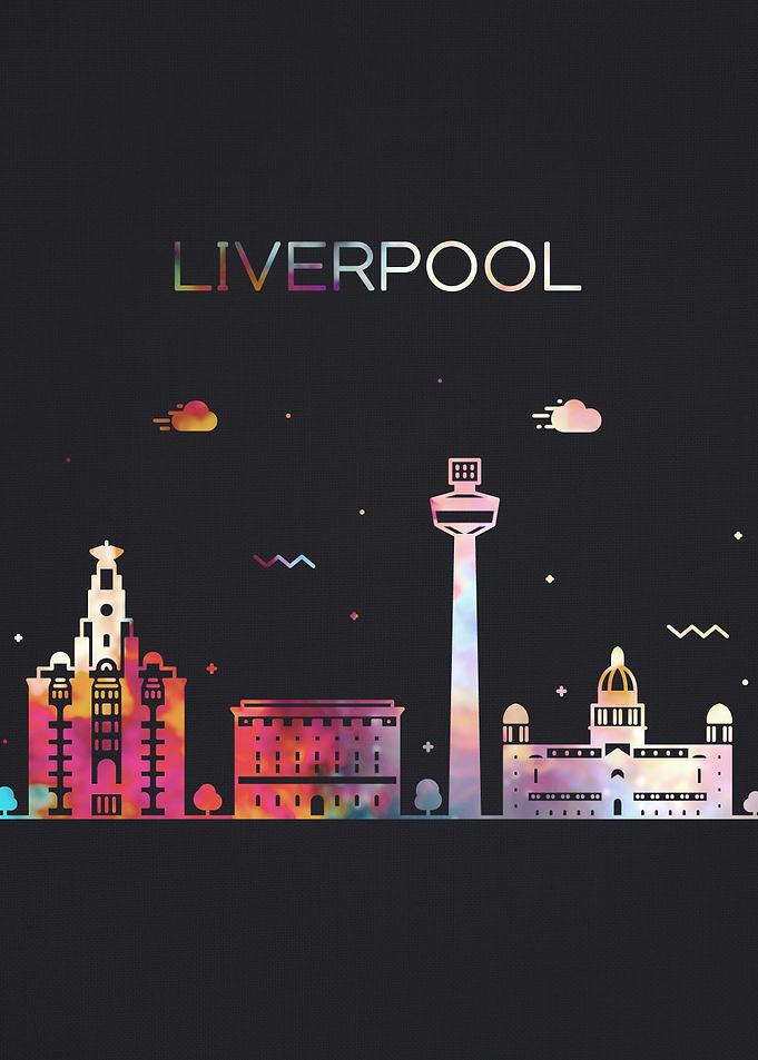 Liverpool City Skyline Art
