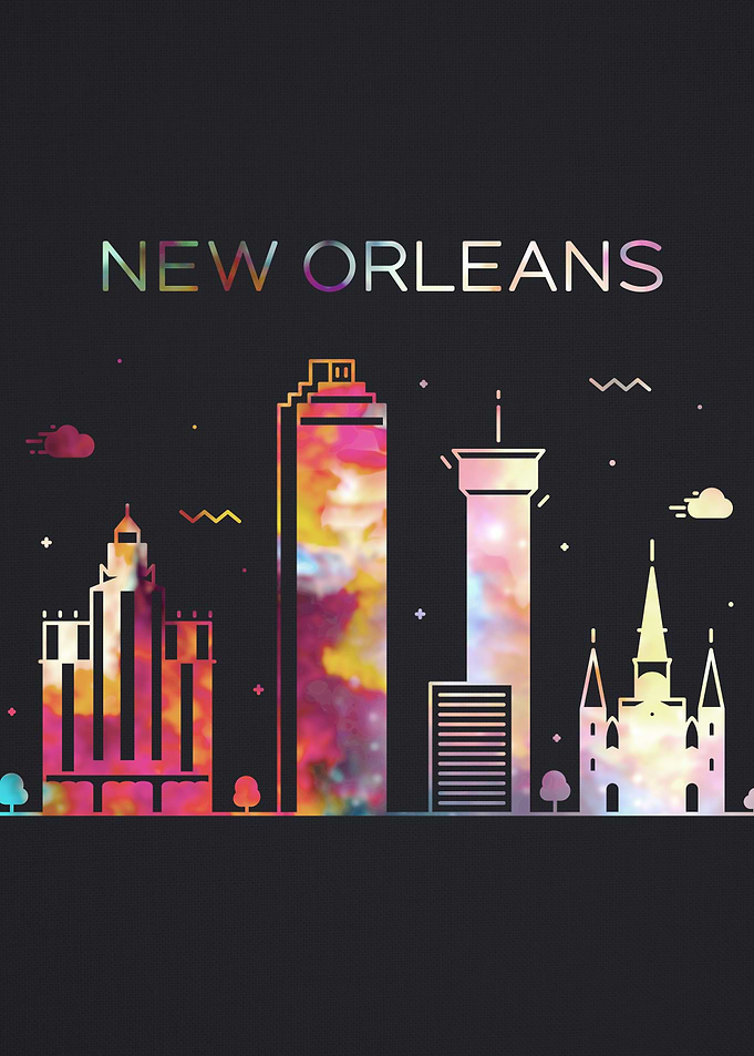 New Orleans City Skyline