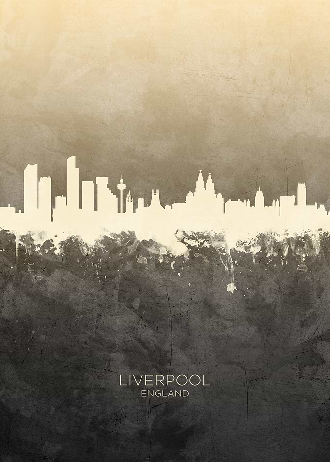 Liverpool England Skyline