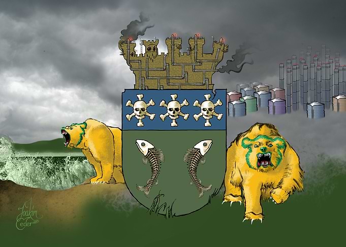 Angry Oil Company Bears