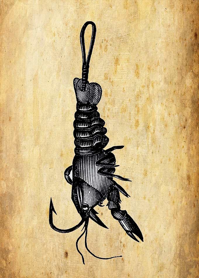 Vintage Lure Shrimp
