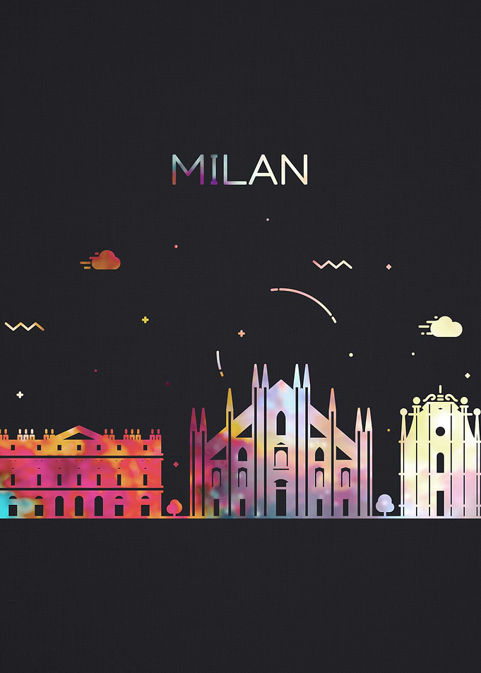 Milan Italy City Skyline