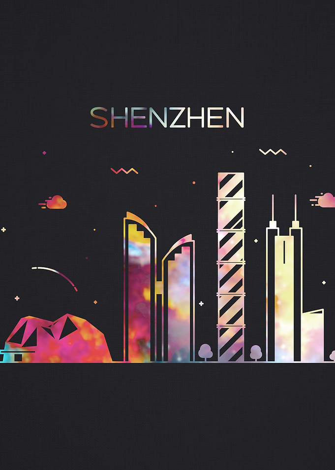 Shenzhen City Skyline Art