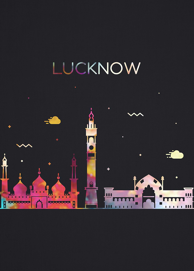Lucknow City Skyline Art
