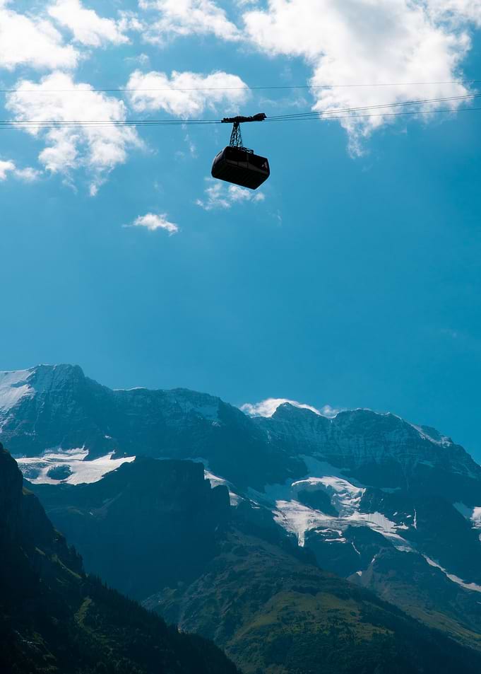 Cable Car in Swiss Alps