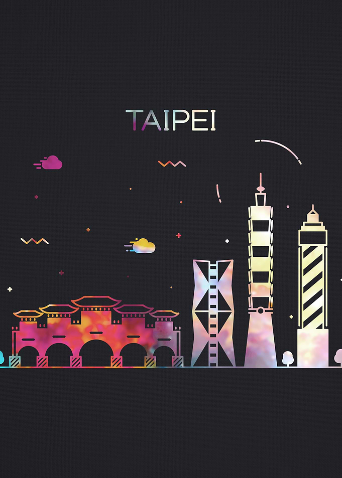 Taipei Taiwan City Skyline
