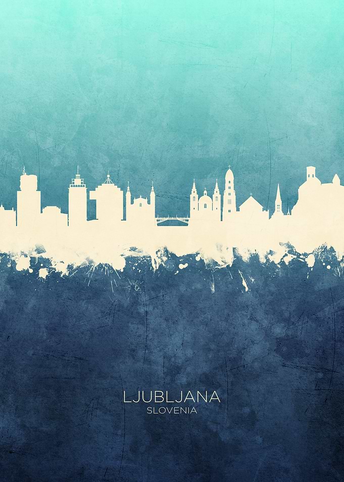 Ljubljana Slovenia Skyline