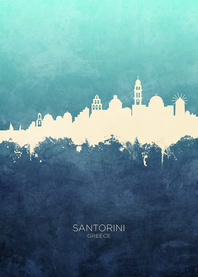 Santorini Greece Skyline
