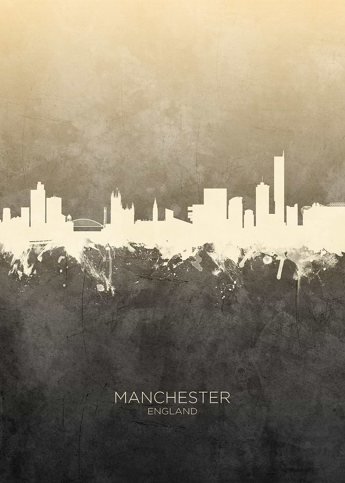 Manchester England Skyline
