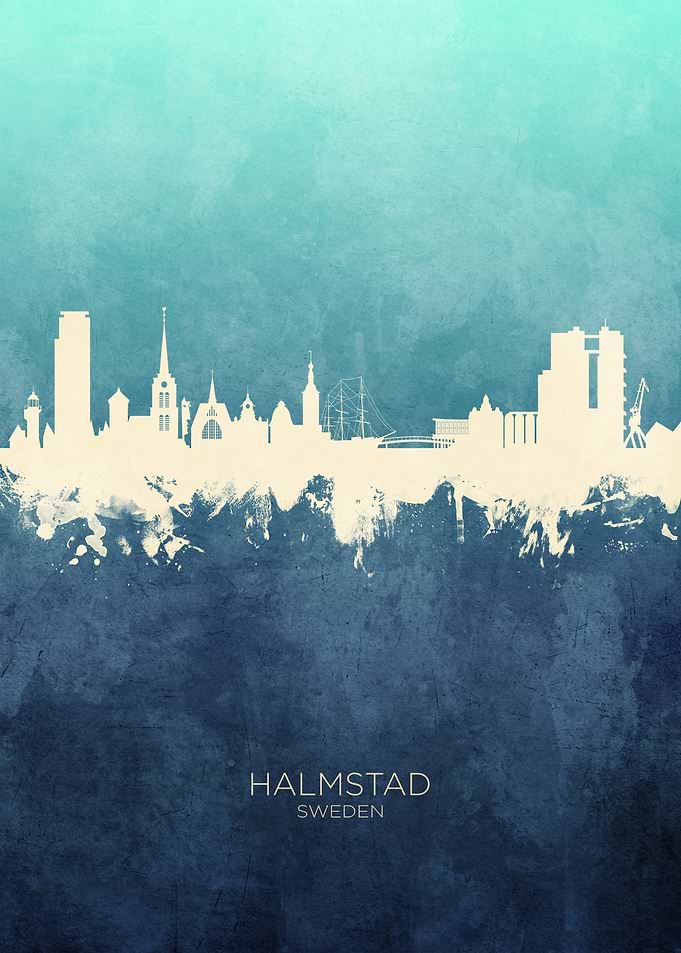 Halmstad Sweden Skyline