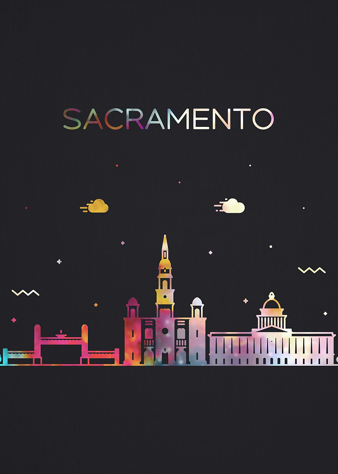 Sacramento City Skyline