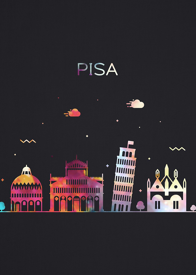 Pisa Italy City Skyline