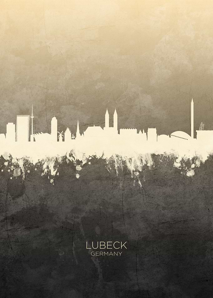 Lubeck Germany Skyline