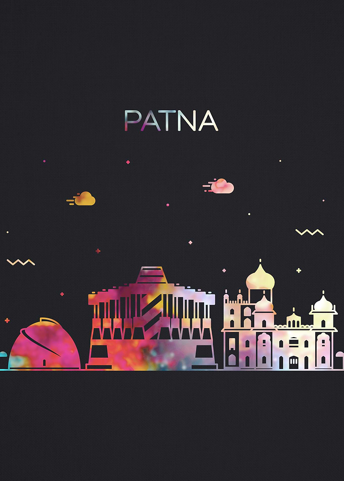 Patna City Skyline Art
