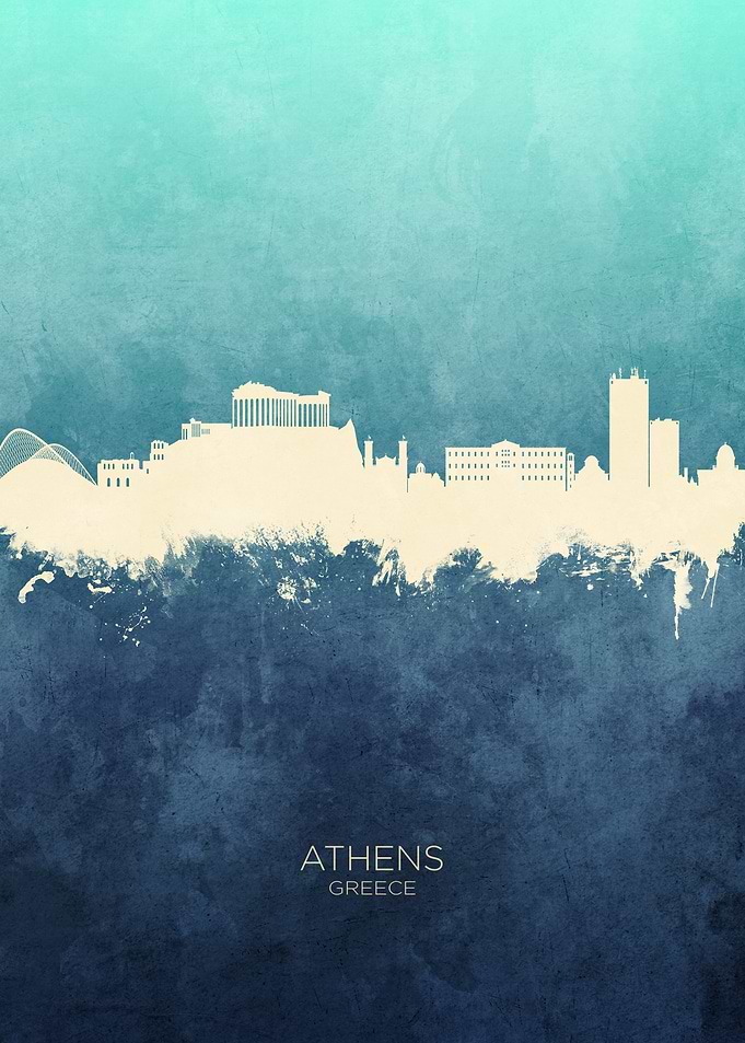 Athens Greece Skyline