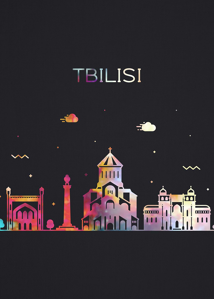 Tbilisi City Skyline Art