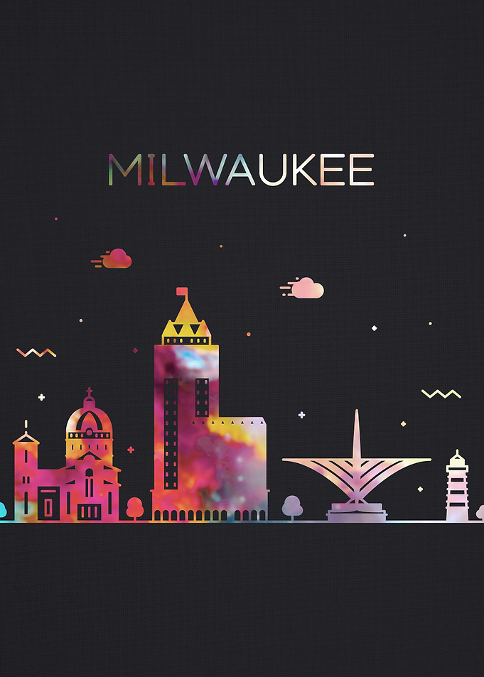 Milwaukee City Skyline Art