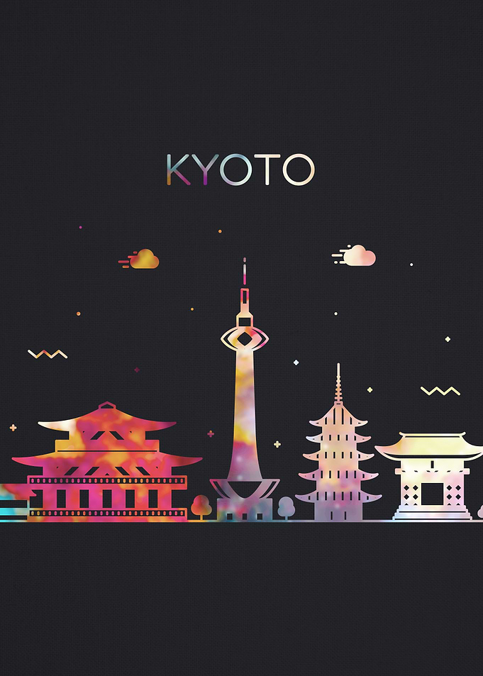 Kyoto Japan City Skyline