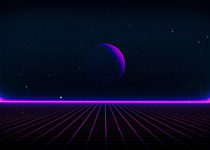 Retro SciFi Background