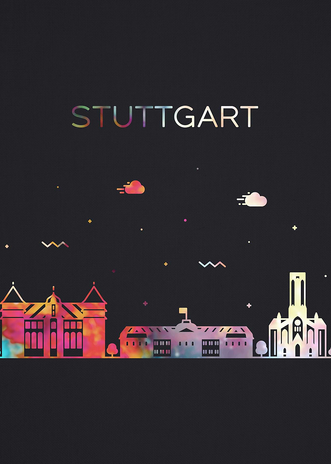 Stuttgart City Skyline Art