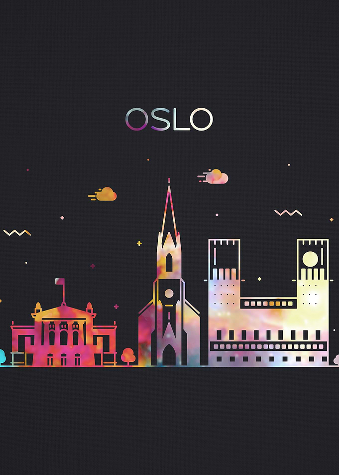 Oslo Norway City Skyline