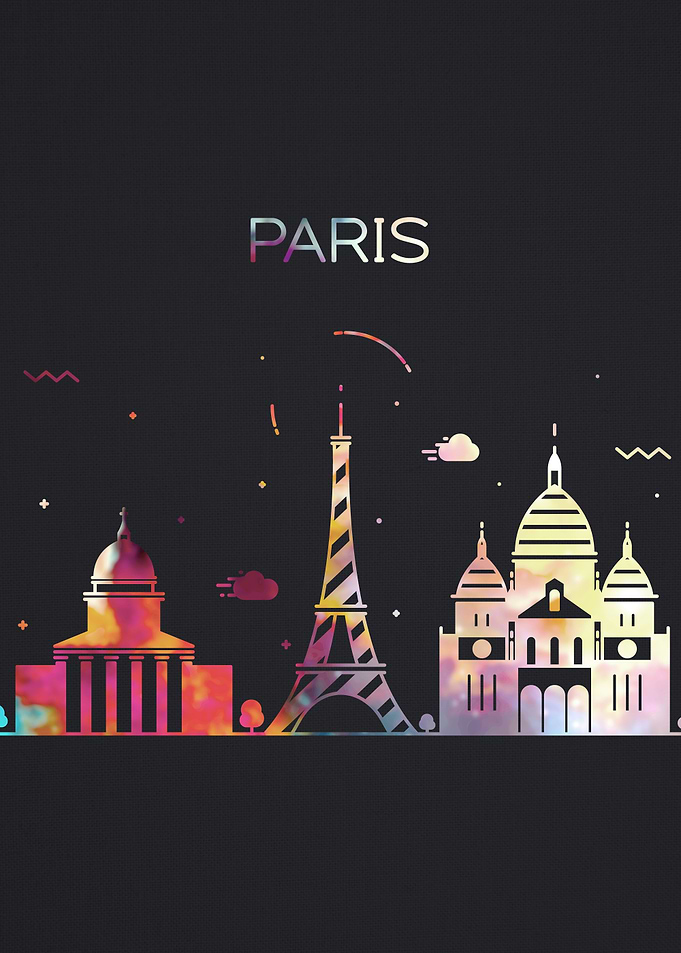Paris France City Skyline