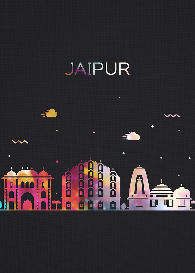 Jaipur City Skyline Art
