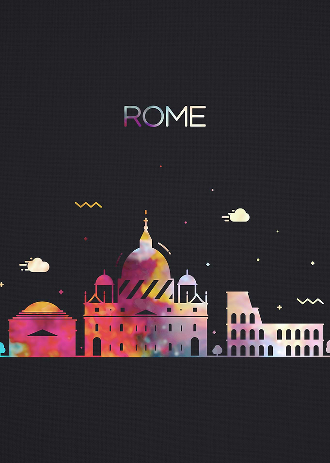 Rome Italy City Skyline