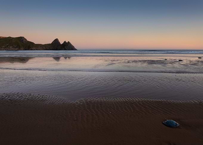 Evening at Three Cliffs