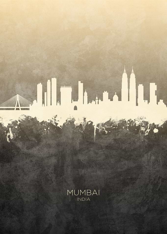 Mumbai India Skyline