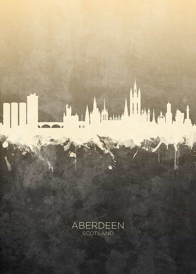 Aberdeen Scotland Skyline