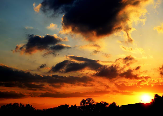 Energetic sunset