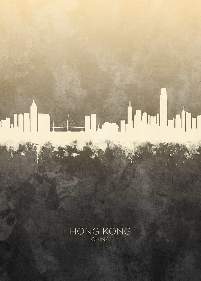 Hong Kong China Skyline