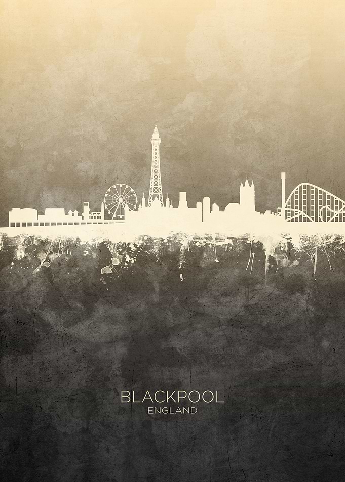 Blackpool England Skyline