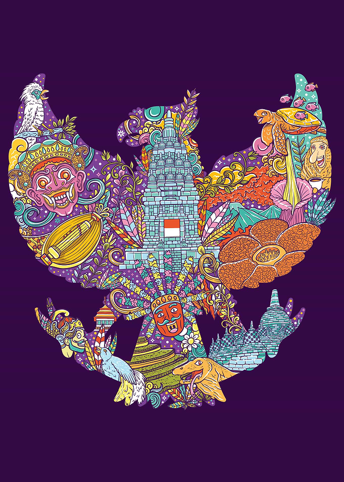 colorful illustration dood