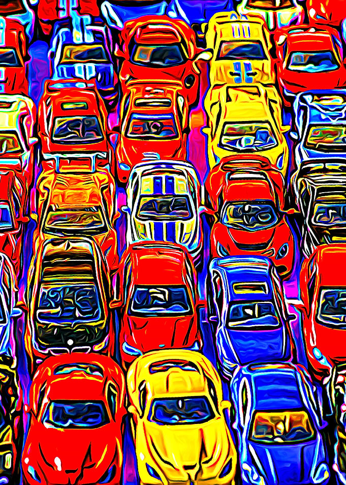 Toy Racing Cars Parade