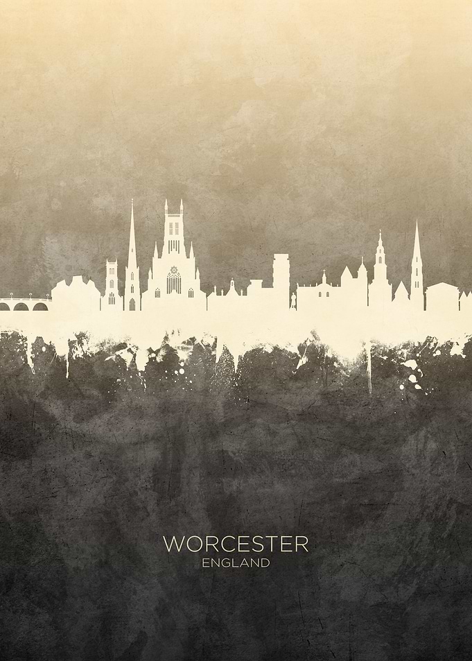 Worcester England Skyline