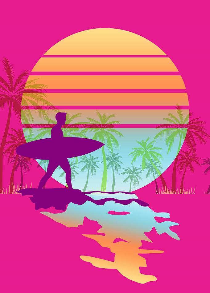 SURFING SUNSET