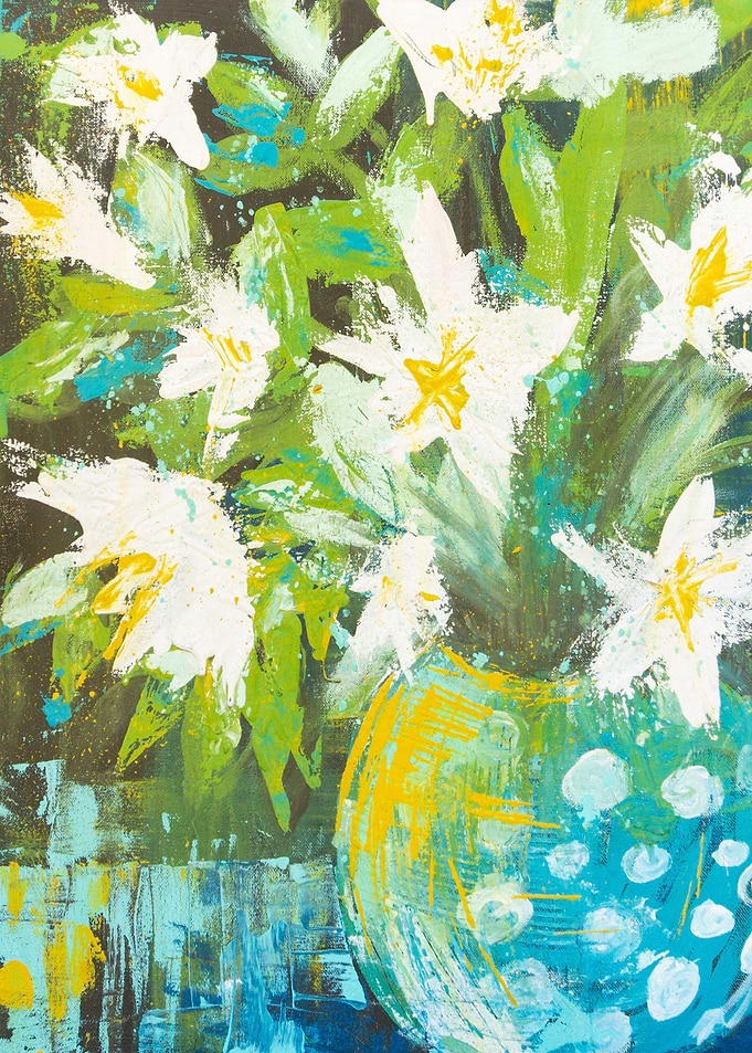 Abstract Flower Painting