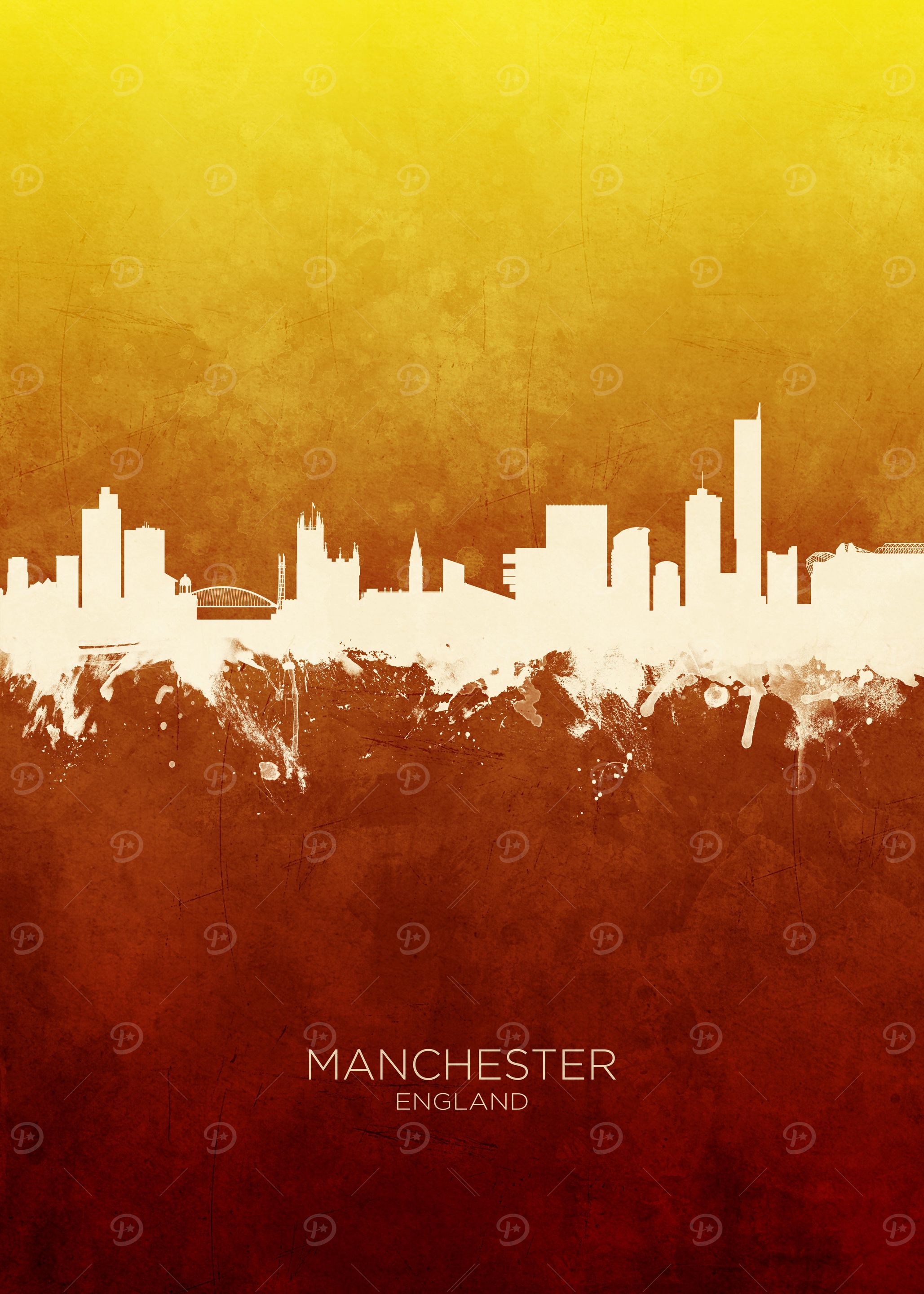 Manchester England Skyline