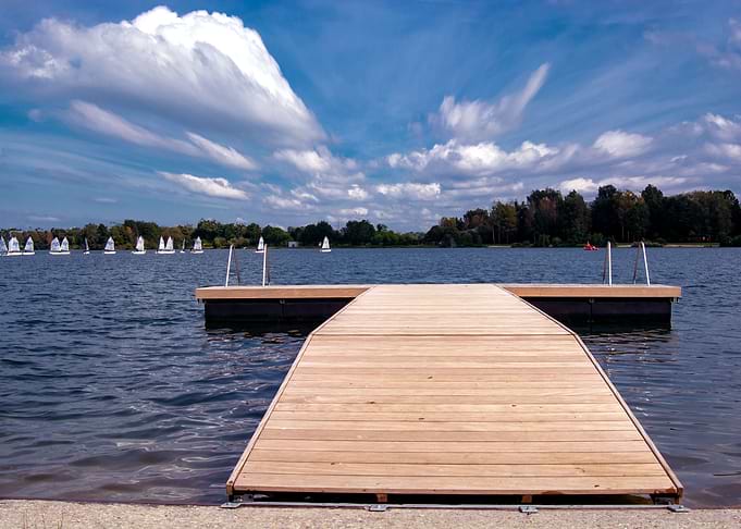 The wooden pier