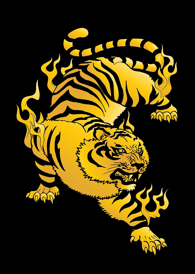 gold byakko
